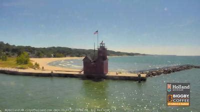 holland state park webcam|More.